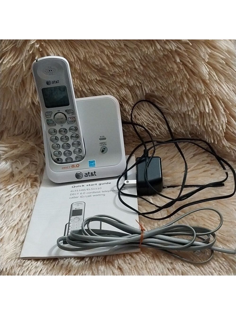 AT&T Cordless Telephone #EL51110 Dect 6.0 Digital5.02